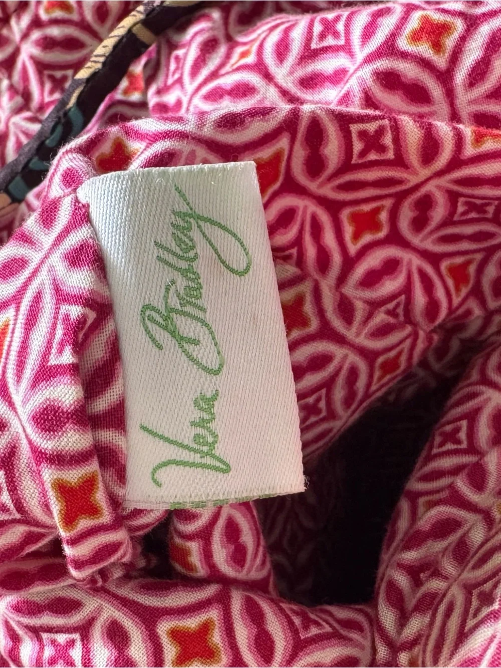 Vera Bradley Mod Floral Drawstring Backpack Retired Y2K 2007